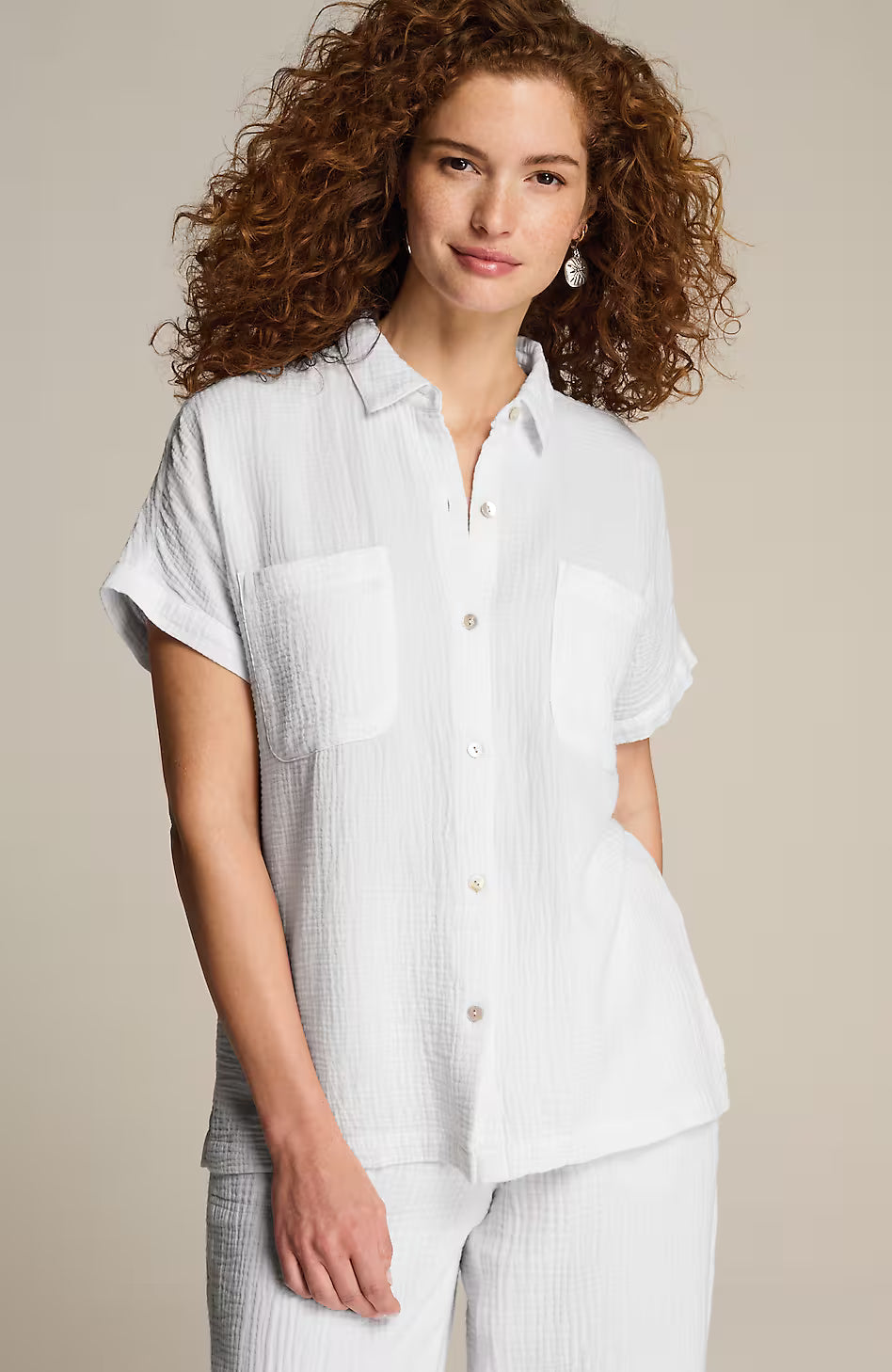 Cotton-Gauze Camp Shirt