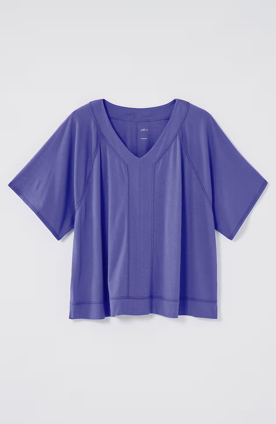 Fit Seamed V-Neck Tee