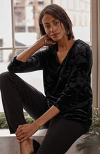 Wearever Velvet Burnout Top