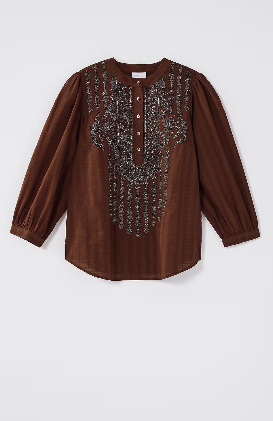Pure Jill Beaded & Embroidered Top