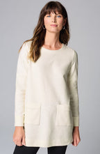 Textured Patch-Pocket Tunic