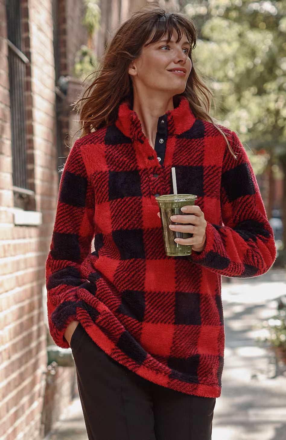 Fit Plush Sherpa Pullover