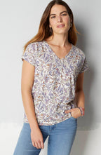 Luxe Supima® Pleat-Back Tee