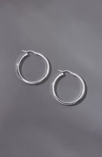 Sterling Silver Modern Hoops