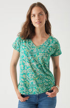 Luxe Supima® Pleat-Back Tee