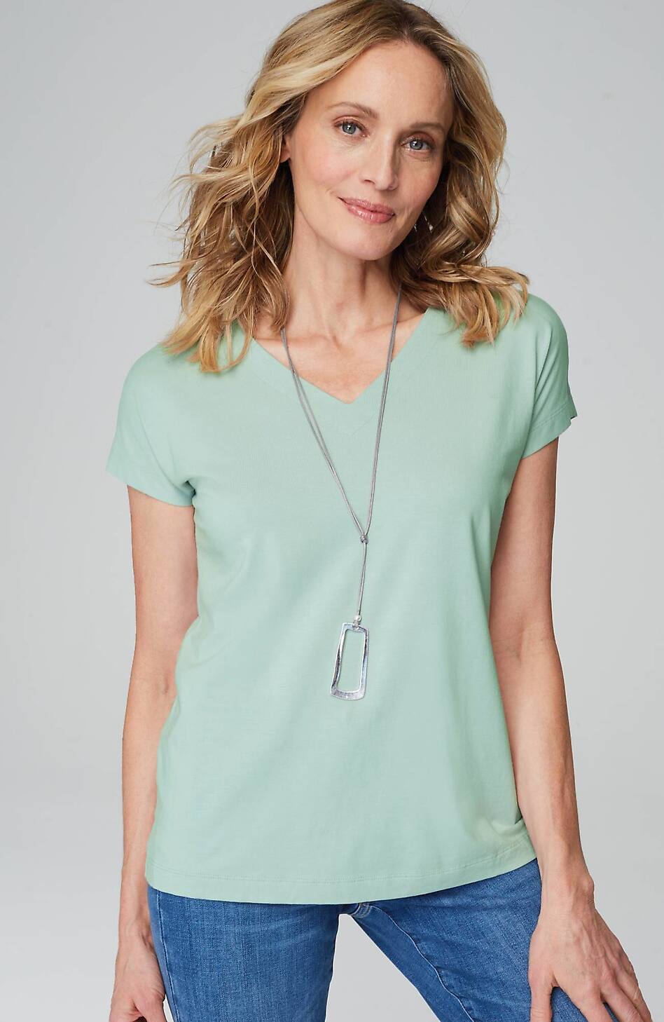 Luxe Supima® Pleat-Back Tee