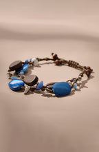 Layered Wood & Beads Bracelet