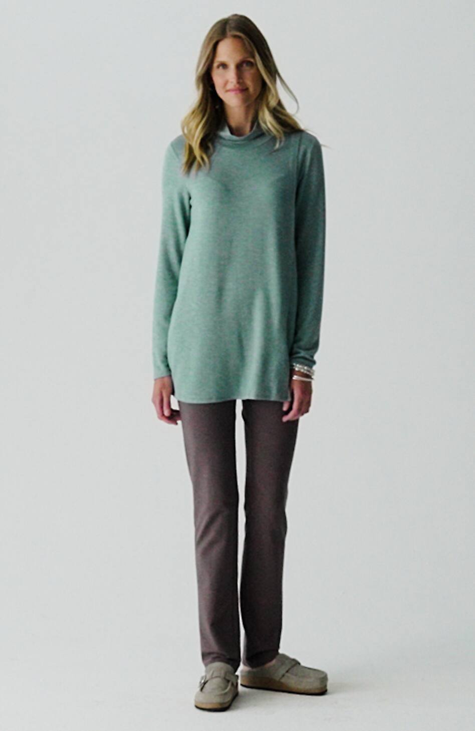 Pure Jill Tranquility Mock-Neck Tunic