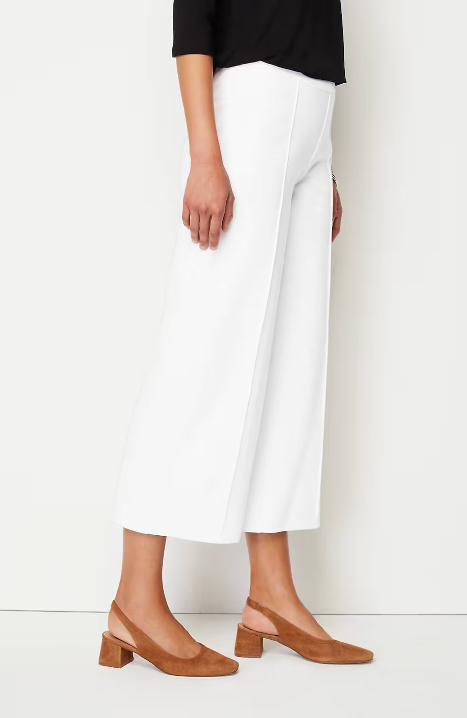 Wearever Double-Face Jersey Pintucked Crops