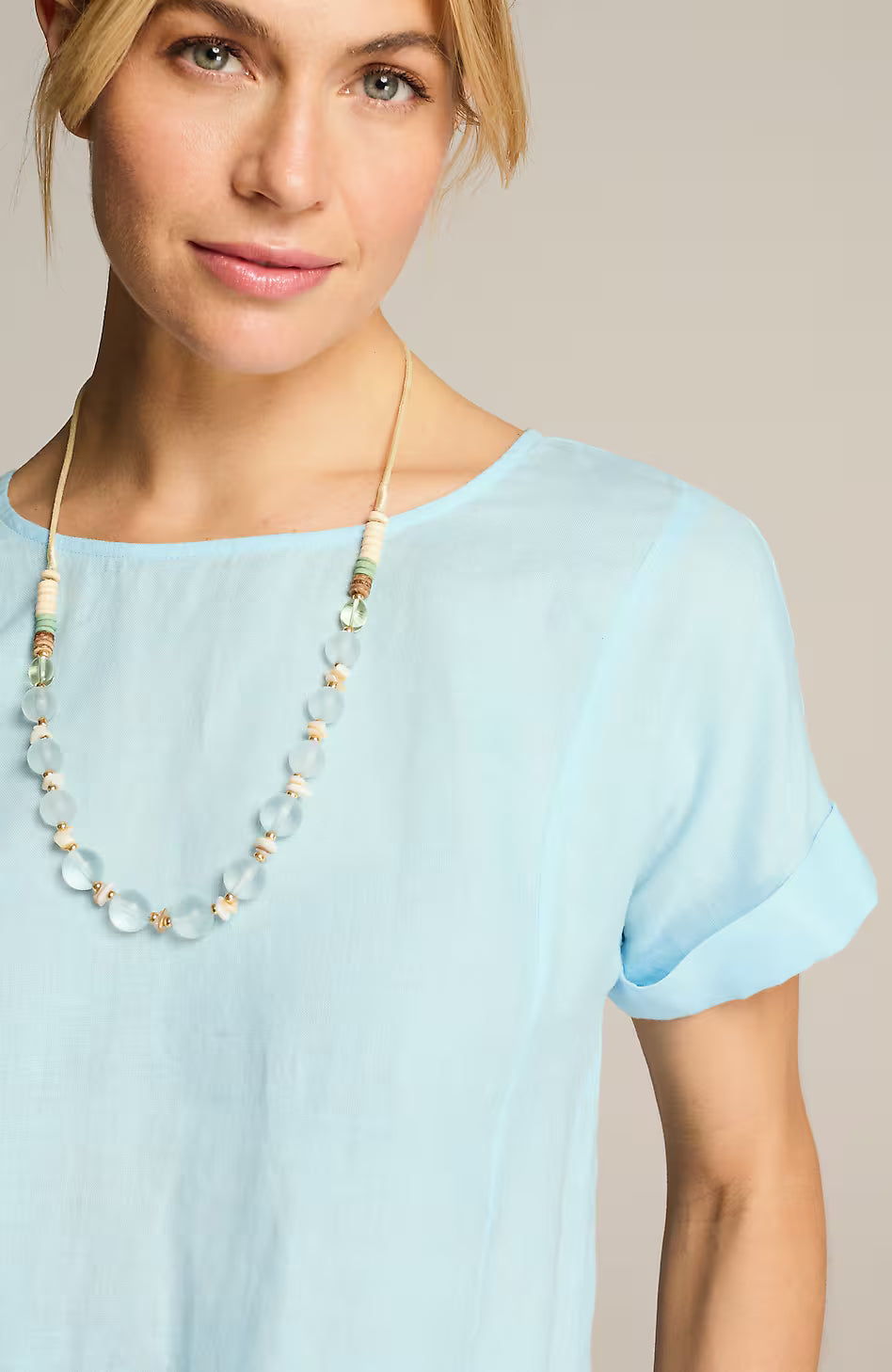 Pure Jill Linen Popover Top