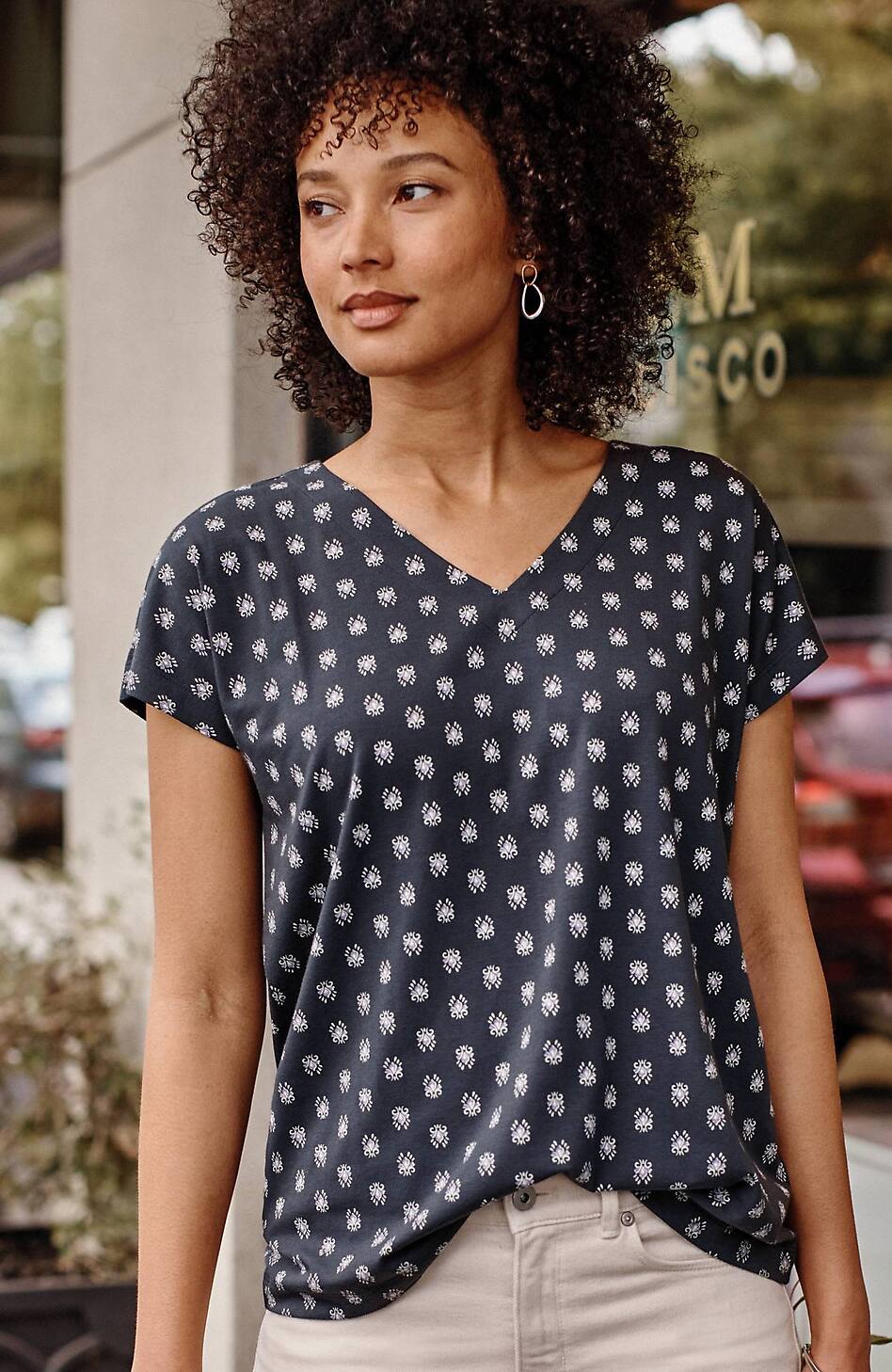 Luxe Supima® Pleat-Back Tee