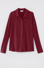 Button-Front Knit Shirt