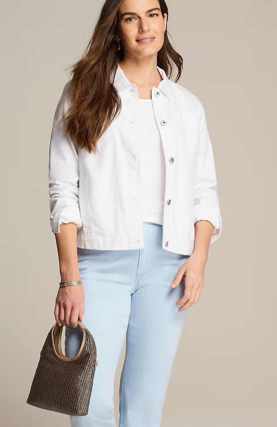 Straw & Leather Convertible Crossbody