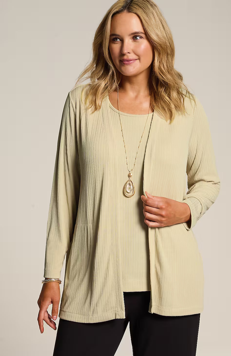 Wearever Textured-Knit A-Line Tank