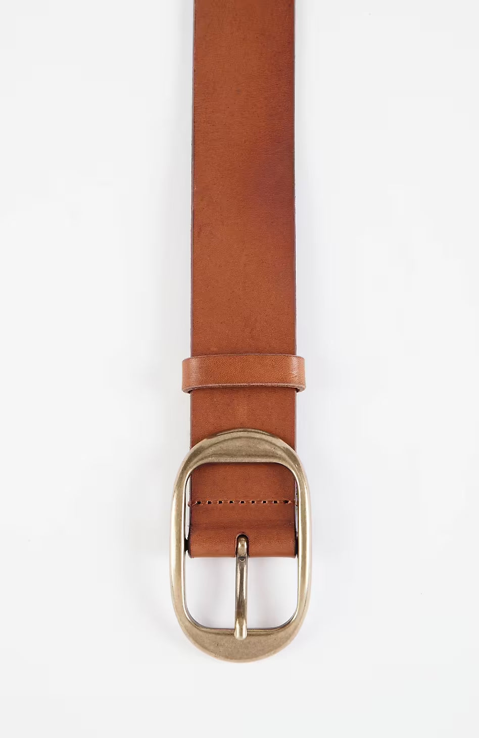 Leather Oval-Ring Belt
