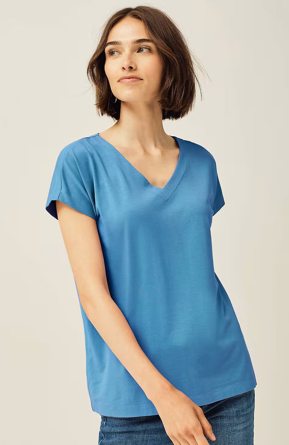 Luxe Supima® Pleat-Back Tee