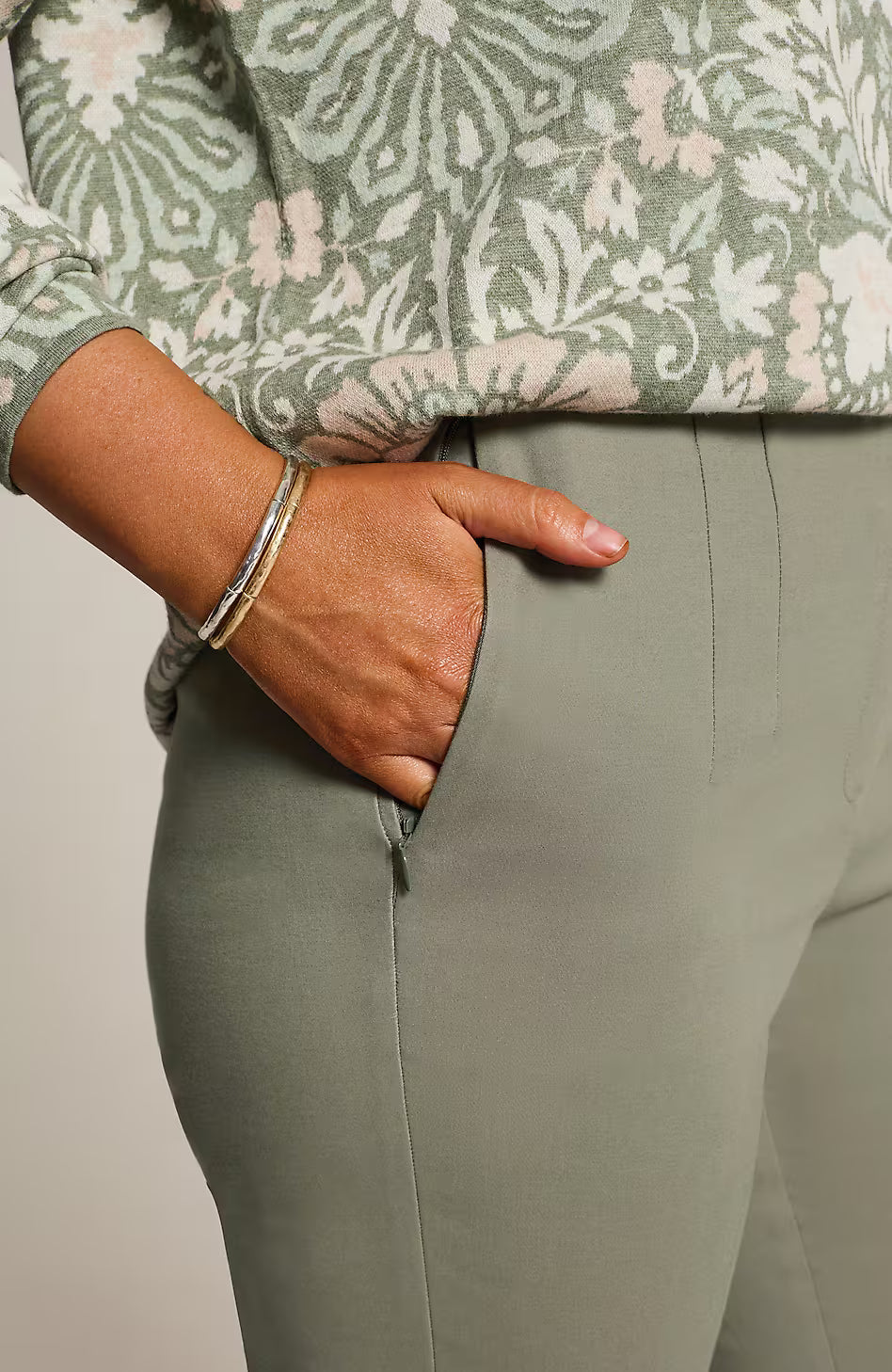 Versatile Cotton-Stretch Slim-Leg Pants