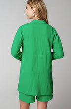 Cotton-Gauze Split-Hem Tunic