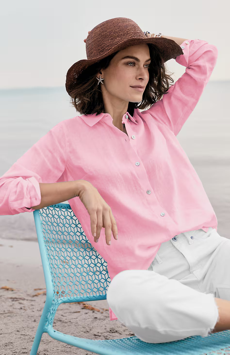 Everyday Linen Button-Front Shirt