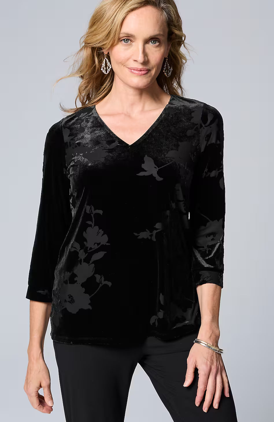 Wearever Velvet Burnout Top