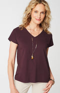 Luxe Supima® Pleat-Back Tee