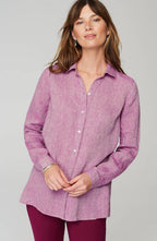 Everyday Linen Button-Front Shirt