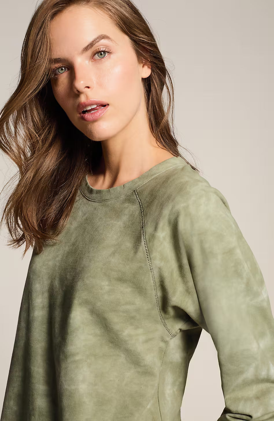 Fit French Terry Tie-Dyed Sweatshirt