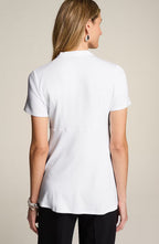 Wearever Draped-Neck Wrap-Front Top