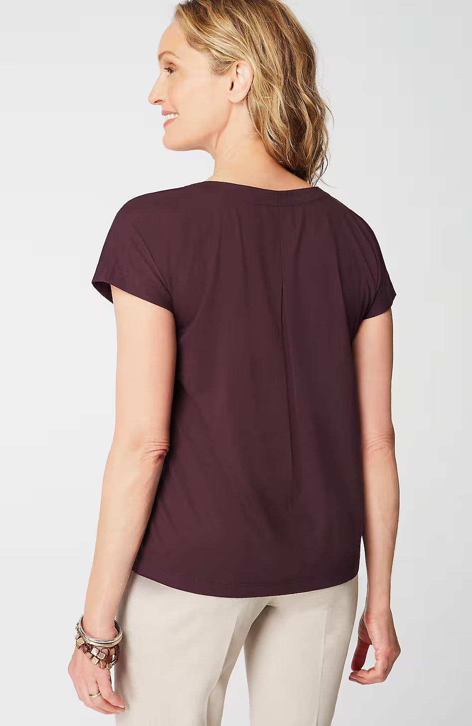 Luxe Supima® Pleat-Back Tee