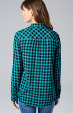 Soft-Textured Plaid Popover