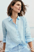 Everyday Linen Button-Front Shirt
