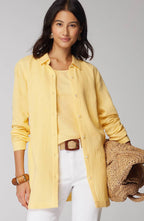 Cotton-Gauze Split-Hem Tunic