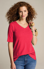 Pima-Slub Elbow-Sleeve Tee