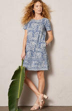 Pure Jill Slub-Knit Dress