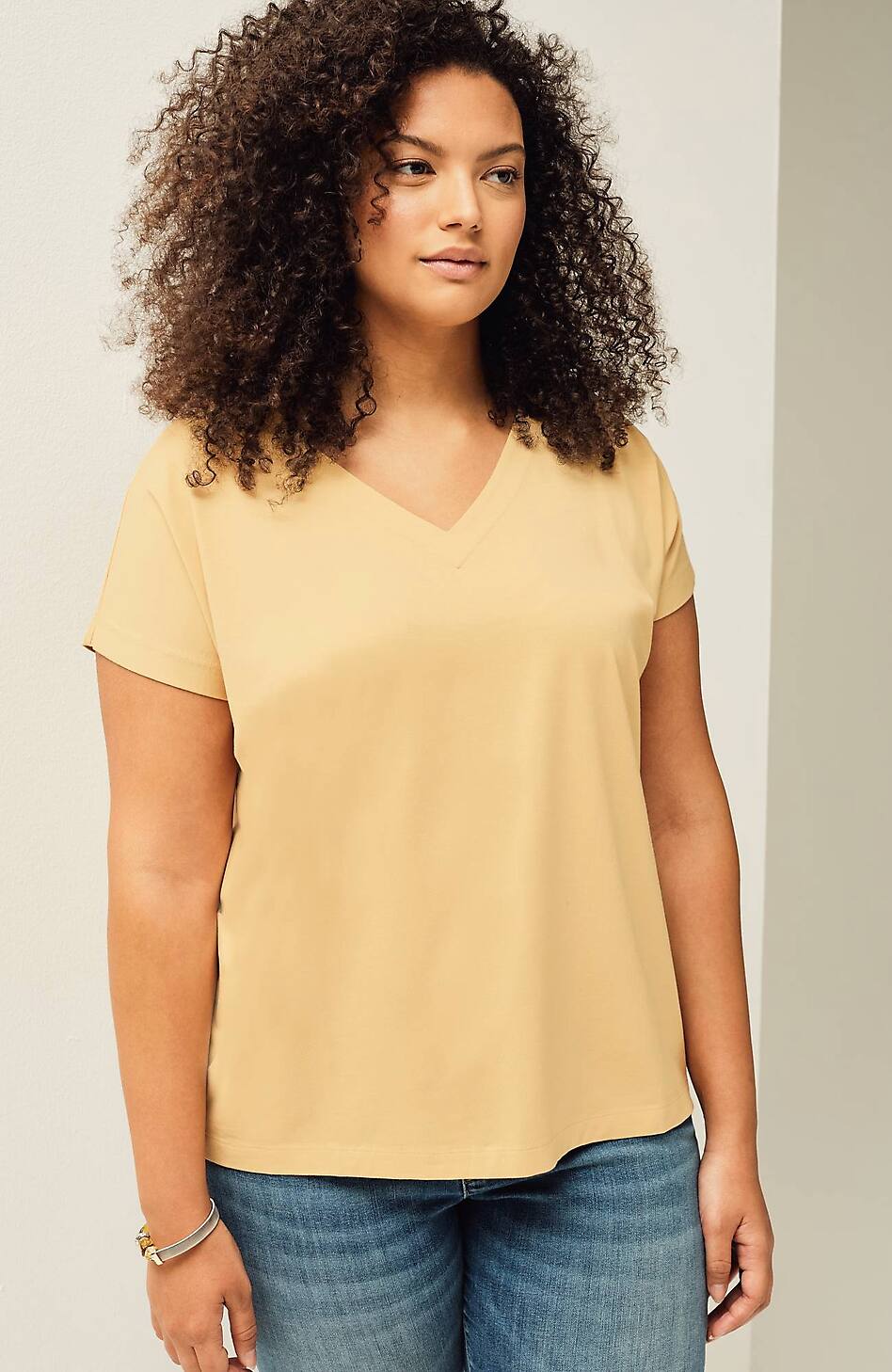 Luxe Supima® Pleat-Back Tee