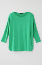 Wearever Slub-Knit High-Low Hem Top