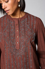 Pure Jill Beaded & Embroidered Top