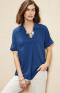 Wearever Easy-Care Button-Back Top