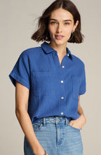 Cotton-Gauze Camp Shirt