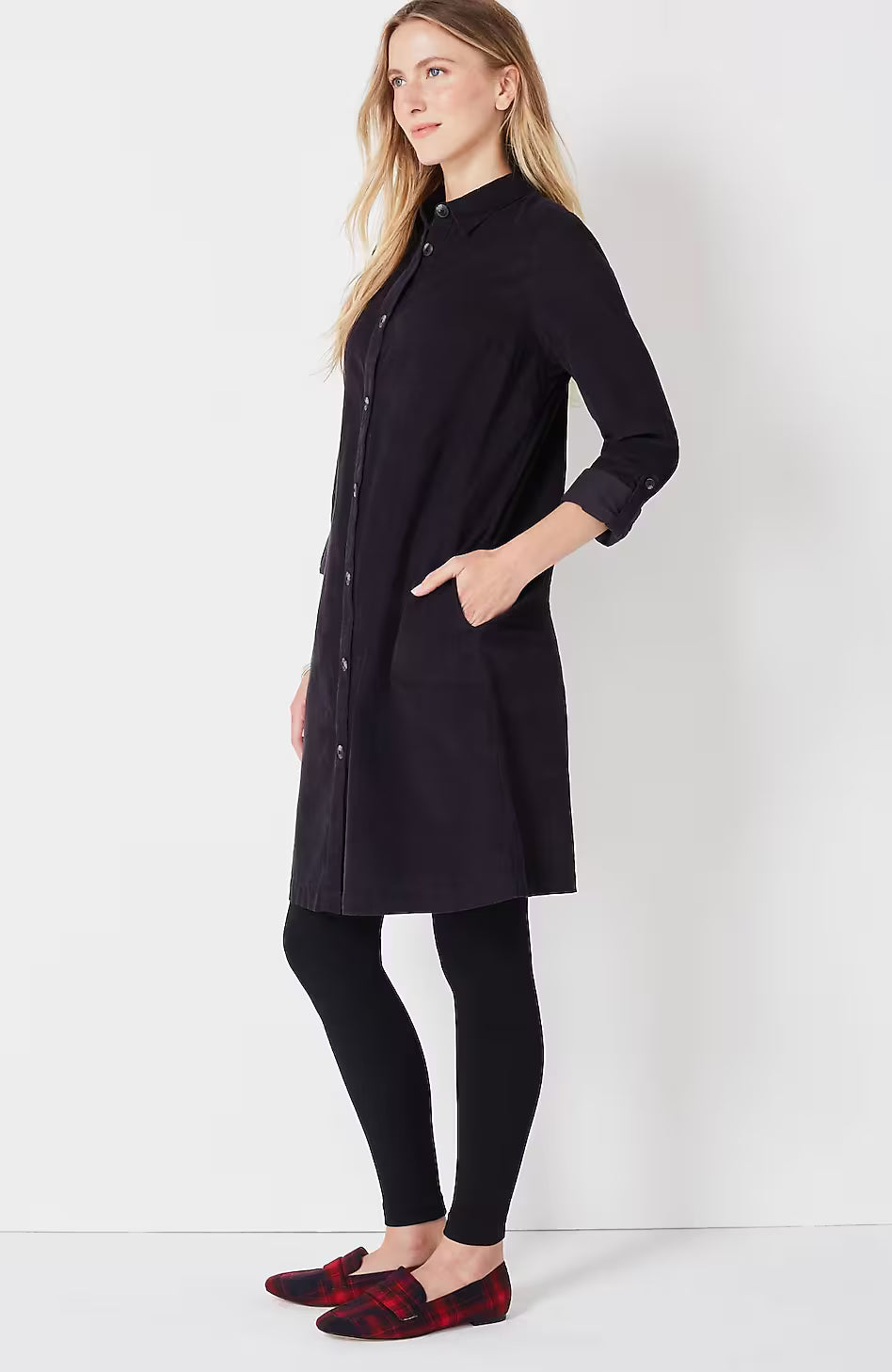 Fleece-Lined Footless Tights