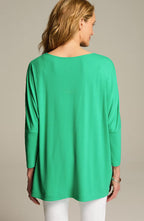 Wearever Slub-Knit High-Low Hem Top