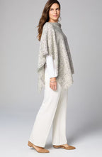 Textured Tweed Poncho