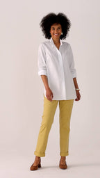 Cotton Stand-Collar Tunic