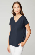 Luxe Supima® Pleat-Back Tee