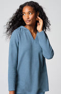 Pure Jill Cotton-Blend Textured Hoodie Tunic