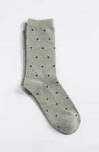 Polka-Dot Crew Socks