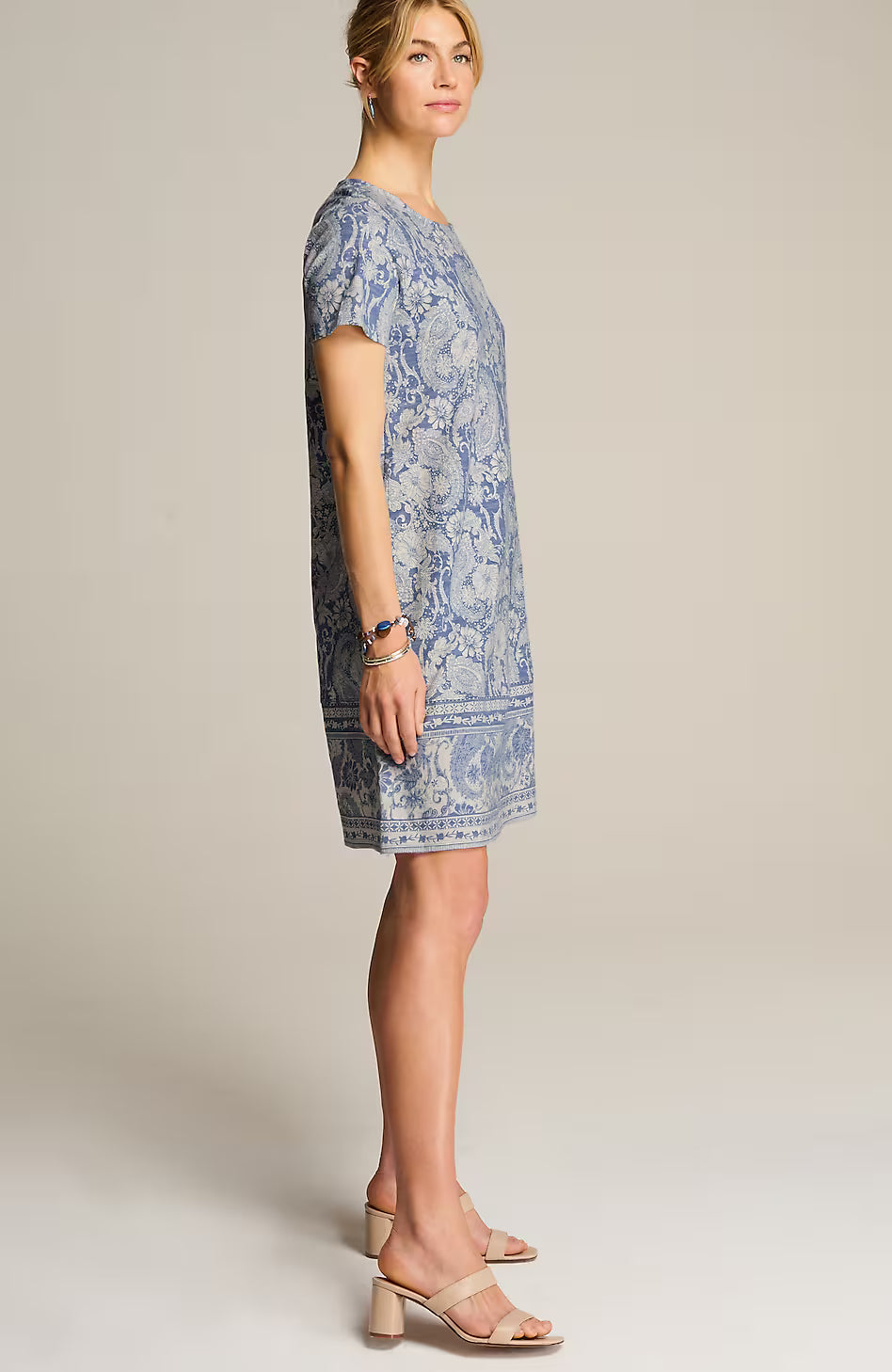 Pure Jill Slub-Knit Dress