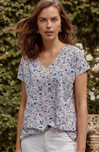 Luxe Supima® Pleat-Back Tee