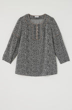 Pipe-Trimmed Printed Popover