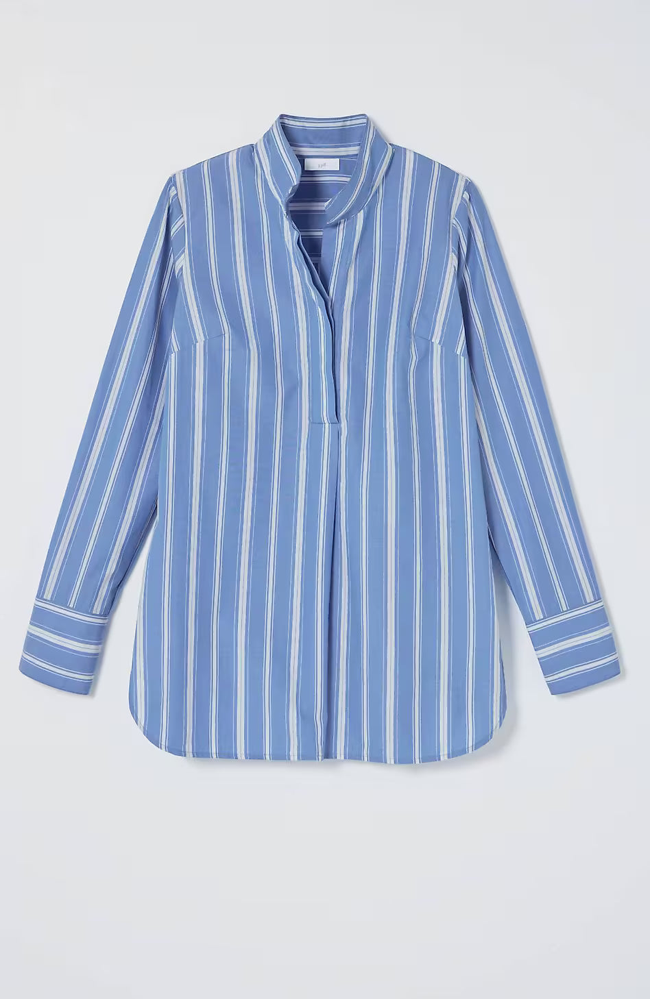 Cotton Stand-Collar Tunic